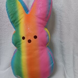 Build-A-Bear Rainbow Pink Orange Green Blue Plush Bunny - Special Edition